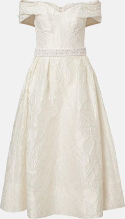 Rebecca Vallance Bridal Winslet jacquard midi dress