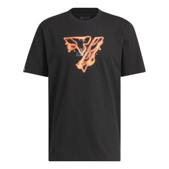 adidas Trae Young Icy Fire Signature T-Shirts Black IM9167