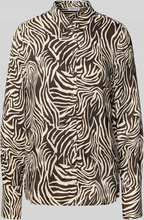 More & More More & More Hemdbluse mit Knopfleiste in Schoko, Größe 44