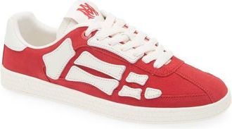Amiri Pacific Bones Suede Sneaker in Varsity Red at Nordstrom, Size 11Us