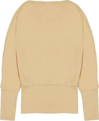 Toteme Relaxed Fit Long-Sleeved Top With Wide Neckline