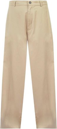 Jucca Broeken, Dames, Geel, S, Katoen, Wijde Drill Broek met Riemlussen