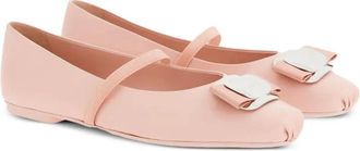 Ferragamo Signature Bow Ballet Flat - Pink