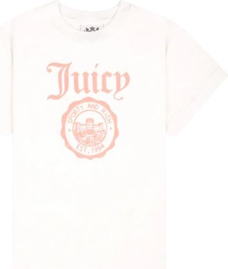 Juicy Couture Juicy Emblem Essentials T-shirt - Dames - T-shirts - Wit - S - Tops