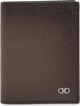 Ferragamo Micro Gancio Kaarthouder - Heren - Portefeuilles - Zwart - ONE Size - Leer - Accessoires