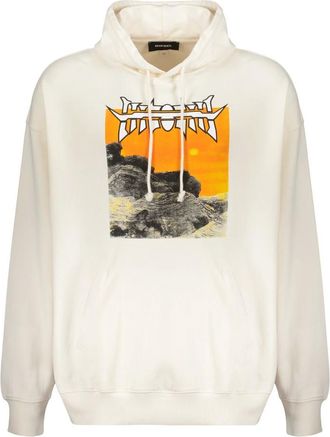 Diesel Heren, Sweatshirts & Hoodies, Wit, Maat: M Katoen