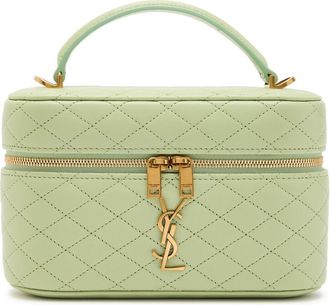 Saint Laurent Gaby Mini Quilted Leather top Handle bag - Green - One Size