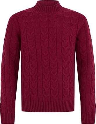 Slowear Trui met hoge hals - Heren - Coltruien - Rood - M - Wol - Truien & Vesten