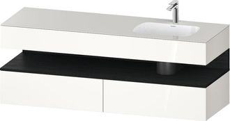 Duravit Qatego Lavabo Encastrado Con Base De Lavabo Consola, - Duravit
