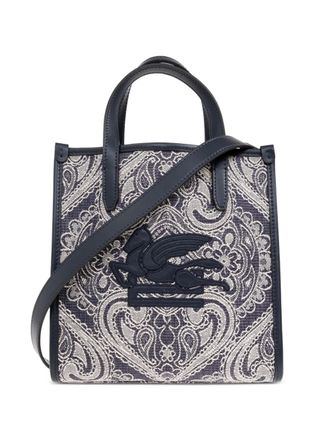 Etro Borsa tote Love Trotter piccola con stampa paisley - Blu