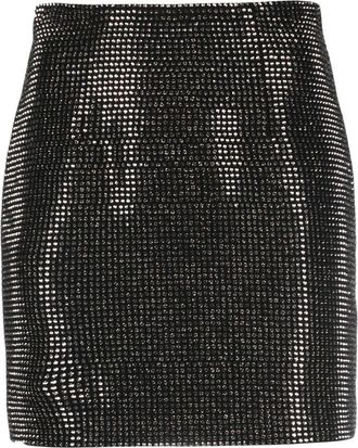 Roland Mouret sequin mini skirt - women - Polyester/Polyester - 10 - Black