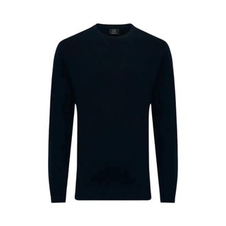 Genti Jersey de lana con cuello redondo - Knitwear - Hombre - Azul - 2XL