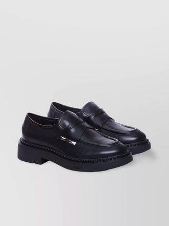 Ash leather chunky loafers