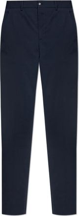 Etro Geplooide broek - Heren - Nette broeken - Blauw - M - Katoen - Broeken