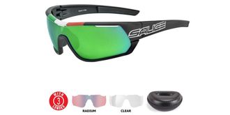 Salice 016 ITA RW 070 CL OR Mens Sunglasses Black Size 134