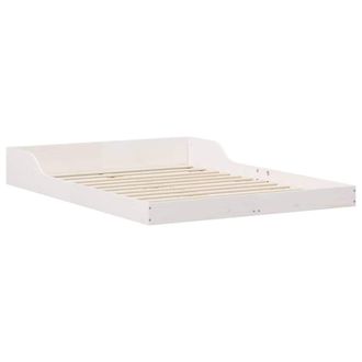 Berkfield Home White 140 x 190 cm Solid pine wood