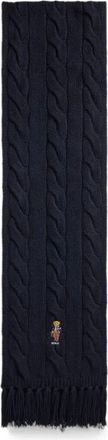 Ralph Lauren Scarf Wool Blend Navy