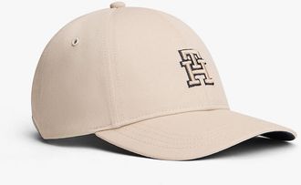 Tommy Hilfiger Mens Embroidered Monogram Baseball Cap - Grey