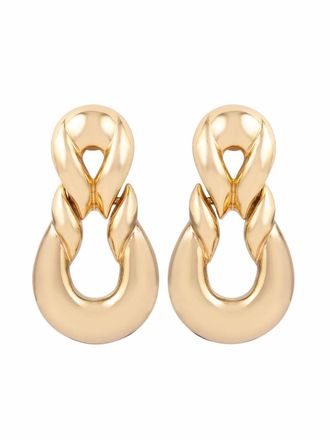 Dior Orecchini a clip Pre-owned anni 80 - Oro