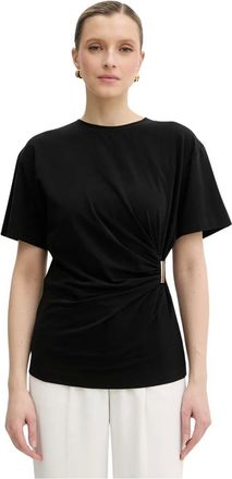 Pinko Mujer, Camisetas, Negro, Talla: S
