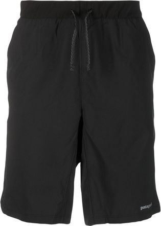 Patagonia drawstring-waist recycled-polyester shorts - men - Recycled Polyester - S - Black