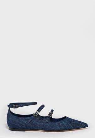 Marion Parke Francine Flat | Denim in Blue at Nordstrom, Size 35