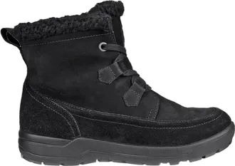 Ecco Black Trace Trace Plush Lining Nubuck Ankle Boots