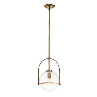 Netlighting Hinkley Somerset Globe Pendant Ceiling Light Heritage Brass in Yellow