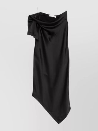 Iro thiana dress asymmetric one shoulder satin