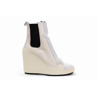 Hogan Lace-Up Wedge Ankle Boots