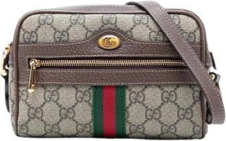Gucci Pre-owned Cross Body Bags, female, Beige, Size: ONE SIZE Pre-owned Ophidia Crossbody Bag