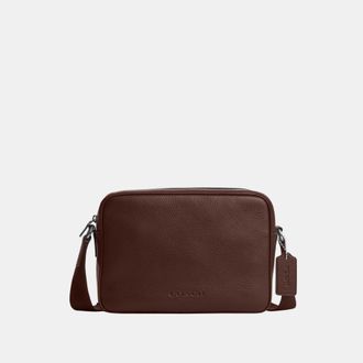 Coach Mens Colton Crossbody Bag 25 - Brown Leather - One Size