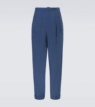 Saint Laurent Silk habotai tapered pants