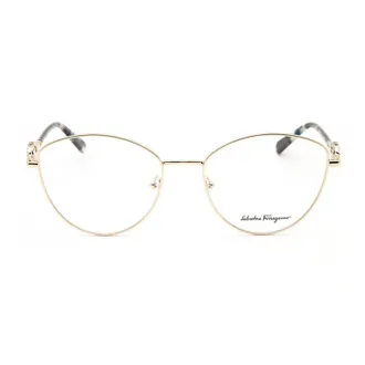 Ferragamo SF2220R712 Cat-Eye Eyeglasses - Gold