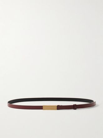 Khaite Cintura In Pelle Empire - Bordeaux