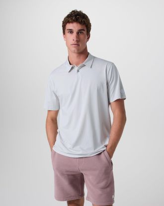 Vuori Clothing Short Sleeve Feather Polo | Frost Grey | Medium