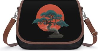 Generic Bonsai1 And Tree Fashion Womens Crossbody Bags Novelty Handbag Shoulder Bag Purse