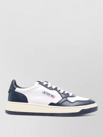 Autry medal lace up low flat sole sneakers