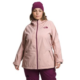 The North Face Freedom Jacket Womens Plus Pink Stretch Hooded Full Zip KFC601