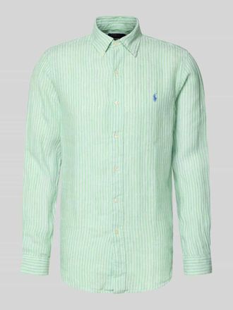 Polo Ralph Lauren Regular Fit Freizeithemd aus reinem Leinen in Gruen, Gr&ouml;&szlig;e XXL