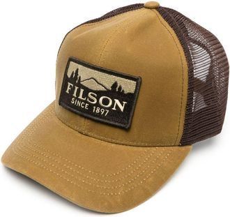 Filson Logger logo-patch cap - men - Cotton/Polyester/Cotton - One Size - Brown