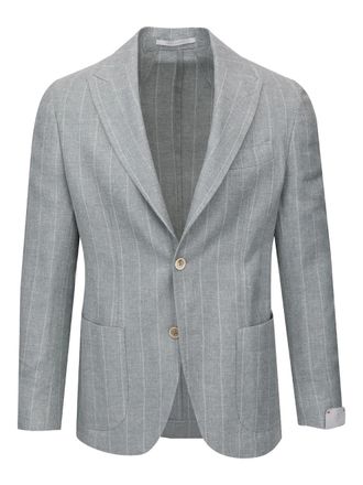 Eleventy Gestreepte blazer - Grijs