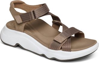 Aetrex Womens Marz Sandal In Taupe
