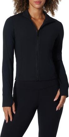 90 Degree by Reflex Interlock Industry Slim Fit Training Jacket in Black at Nordstrom Rack, Size X-Small