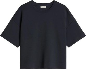 Marc O'Polo Ronde hals T-shirt - Dames - T-shirts - Blauw - XL - Katoen - Tops