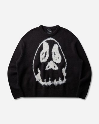 Yohji Yamamoto CHITO Graphic Knit Sweater Black