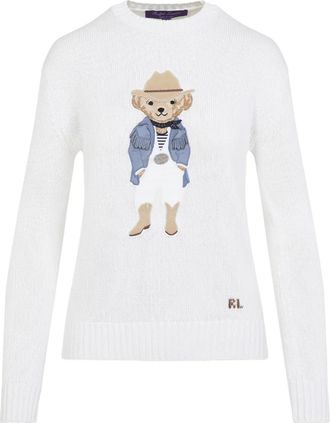 Ralph Lauren Collection Maglione con applicazione Polo Bear - Toni neutri