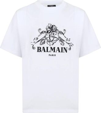 Balmain Hombre, Camisetas, Blanco, Talla: L