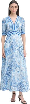 Hale Bob Dames, Jurken, Blauw, Maat: XS Linnen
