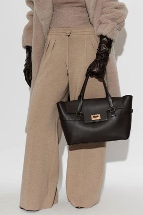 Max Mara Leather Handbag Margaux, Womens, Brown